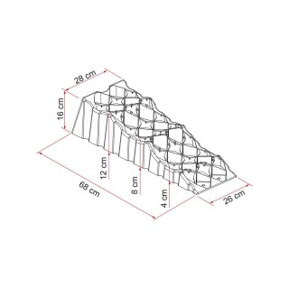 2 - KIT de cunhas de nivelamento Fiamma Level UP Premium S Camper com bolsa
